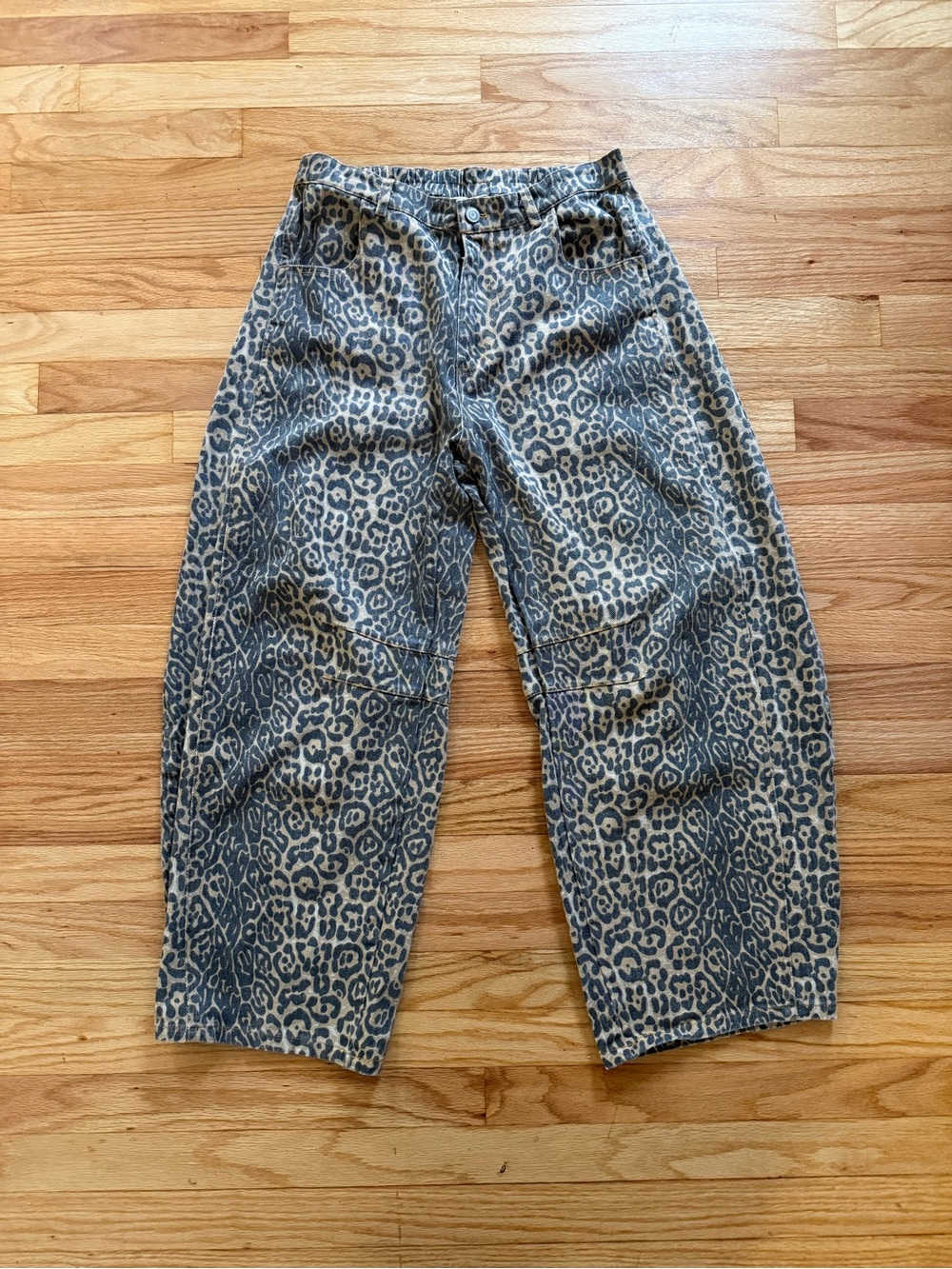 Umgee Leopard Barrel Pants M